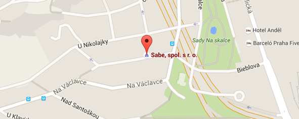Mapa sídla SABE, spol. s r.o.