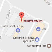 Mapa pobočky Sabe, spol. s r.o. BRNO