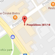Mapa pobočky Sabe, spol. s r.o. HRADEC KRÁLOVÉ