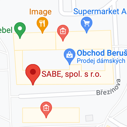 Mapa pobočky Sabe, spol. s r.o. JIHLAVA